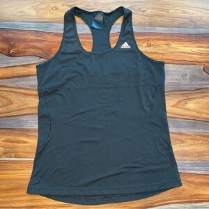 Adidas Running Tank Racerback Pink Logo Reflective Strip on back